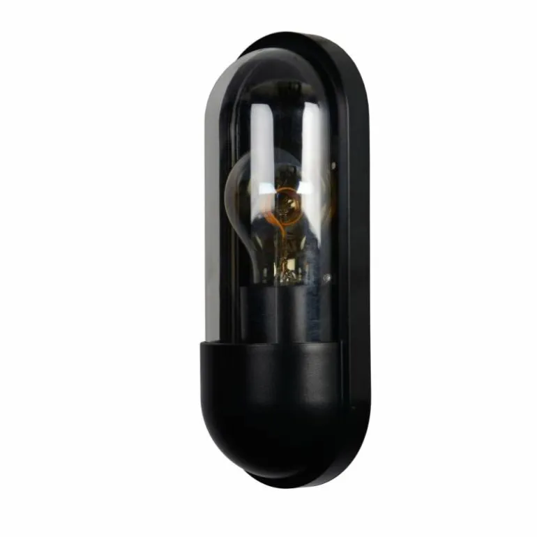 Applique murale d'extérieur Lucide CAPSULE Noir, 1 lumière