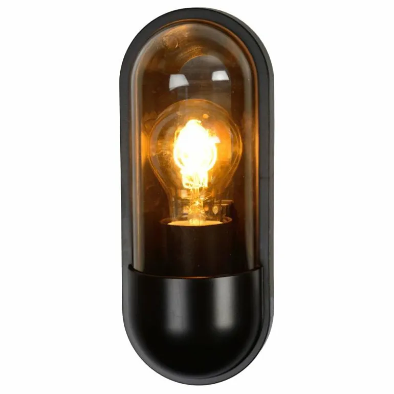 Applique murale d'extérieur Lucide CAPSULE Noir, 1 lumière
