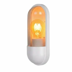 Applique murale d'extérieur Lucide CAPSULE Blanc, 1 lumière