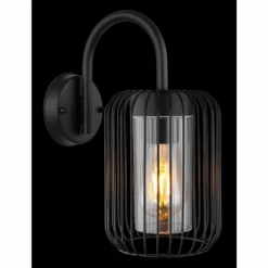 Applique murale d'extérieur Globo NINA Noir, 1 lumière