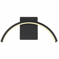 Applique murale d'extérieur Globo NAGGY LED Noir, 1 lumière