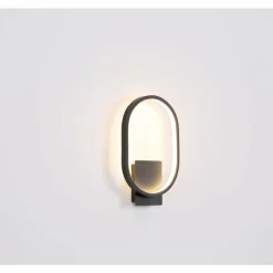 Applique murale d'extérieur Globo NAGGY LED Noir, 1 lumière