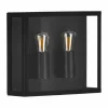 Applique murale d'extérieur Eglo ALAMONTE Noir, 2 lumières