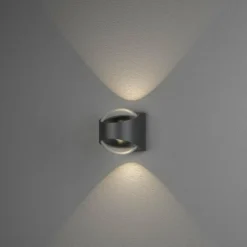 Applique murale d'extérieur Konstsmide Bitonto LED Anthracite, 2 lumières