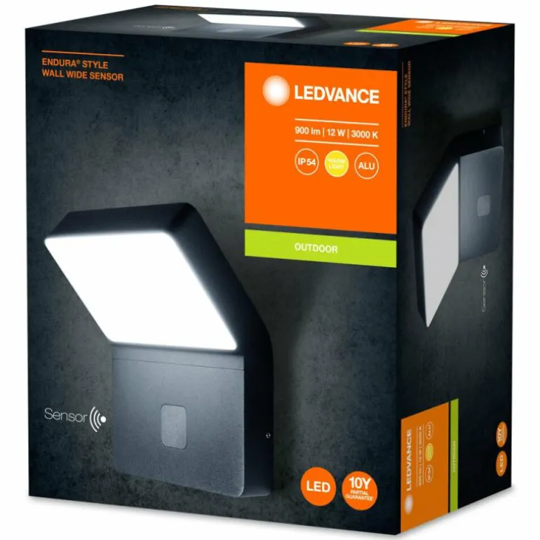 Applique murale d'extérieur LEDVANCE ENDURA® Gris, 1 lumière, Détecteur de mouvement