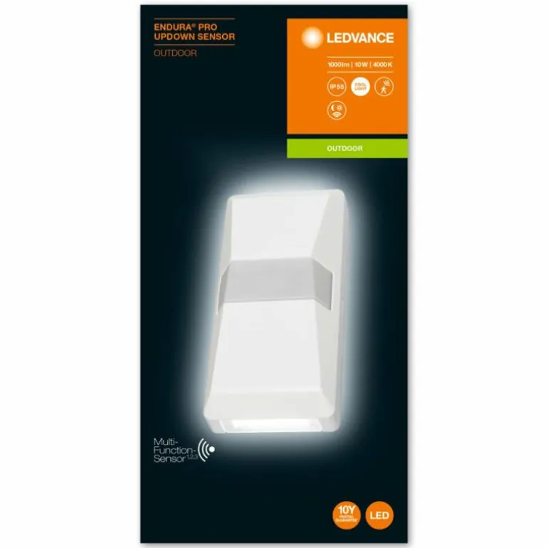 Applique murale d'extérieur LEDVANCE ENDURA® Blanc, 1 lumière, Détecteur de mouvement