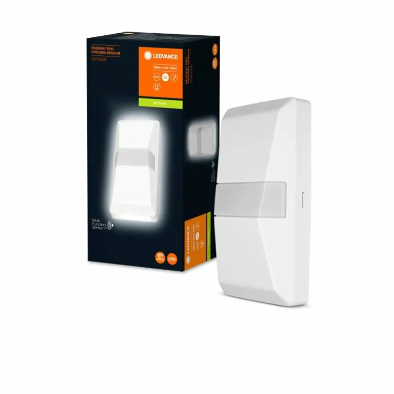 Applique murale d'extérieur LEDVANCE ENDURA® Blanc, 1 lumière, Détecteur de mouvement