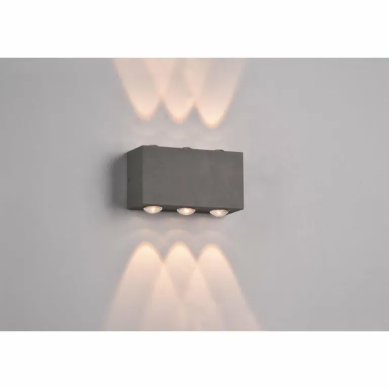 Applique murale d'extérieur Trio Clyde LED Anthracite, 2 lumières