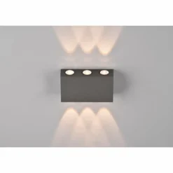 Applique murale d'extérieur Trio Clyde LED Anthracite, 2 lumières