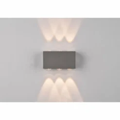 Applique murale d'extérieur Trio Clyde LED Anthracite, 2 lumières