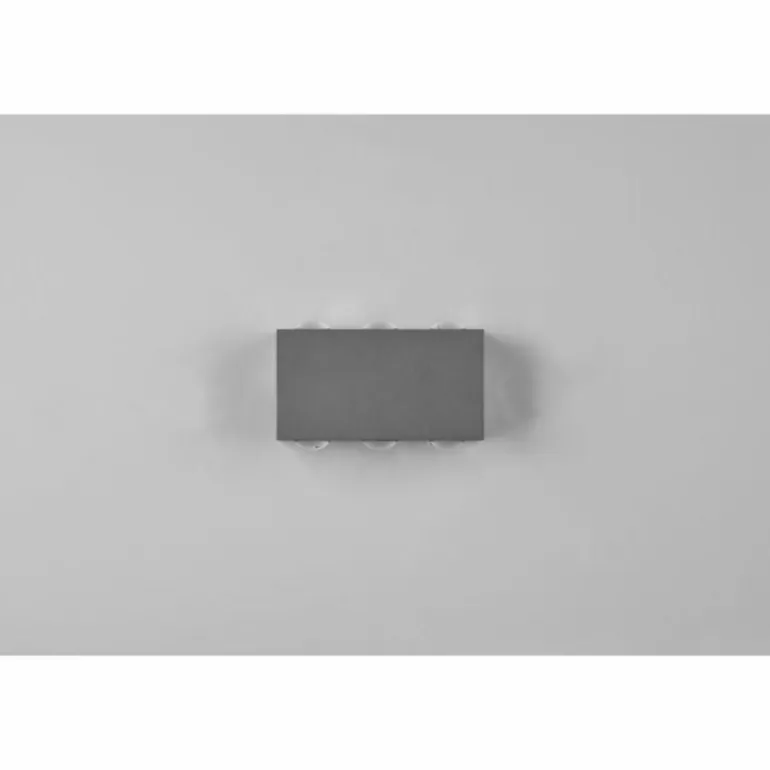 Applique murale d'extérieur Trio Clyde LED Anthracite, 2 lumières