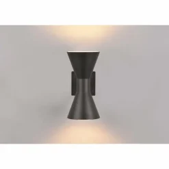 Applique murale d'extérieur Trio Ardas Noir, 2 lumières