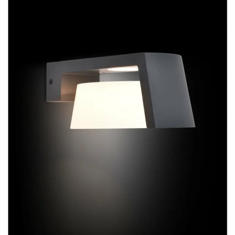 Applique murale d'extérieur Lutec Moon LED Anthracite, 1 lumière