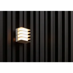Applique murale d'extérieur Lutec Gridy LED Blanc, 1 lumière