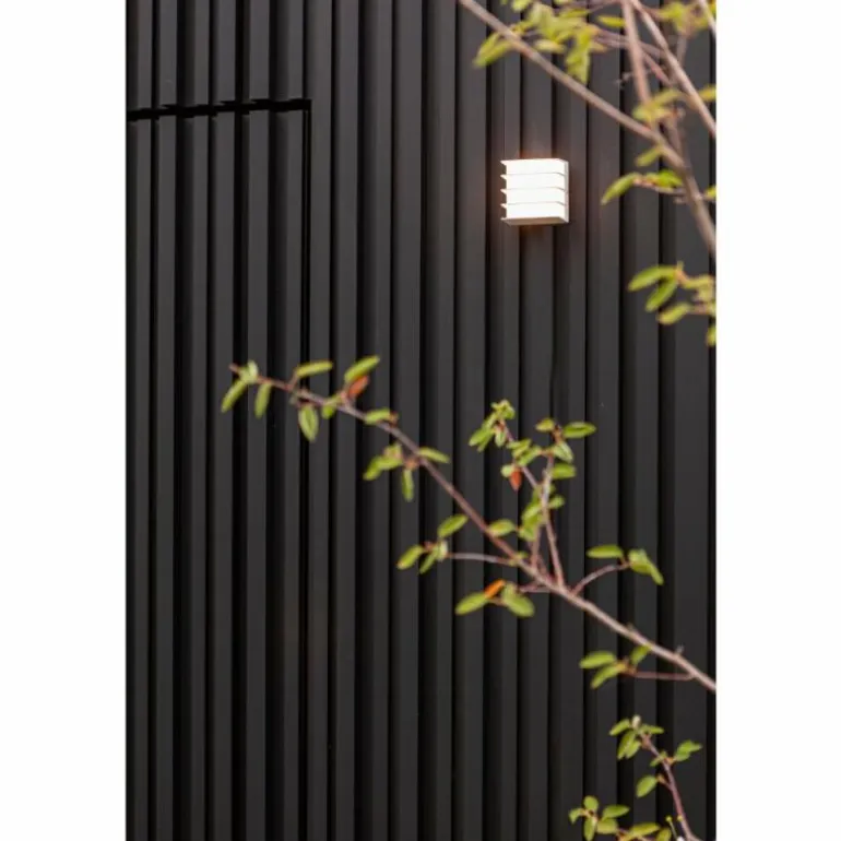 Applique murale d'extérieur Lutec Gridy LED Blanc, 1 lumière
