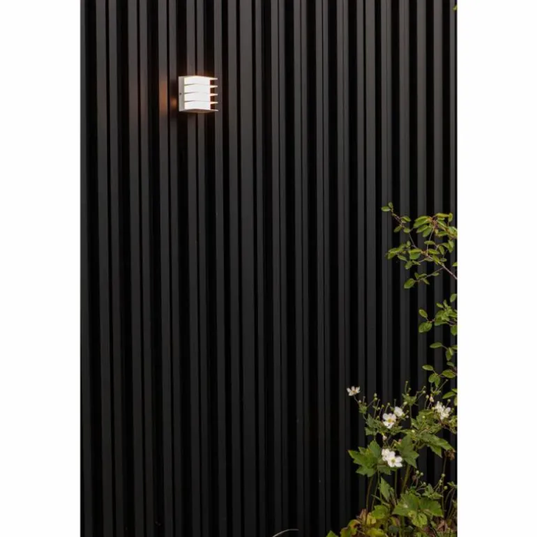 Applique murale d'extérieur Lutec Gridy LED Blanc, 1 lumière