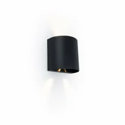 Applique murale d'extérieur Lutec Beams LED Noir, 1 lumière