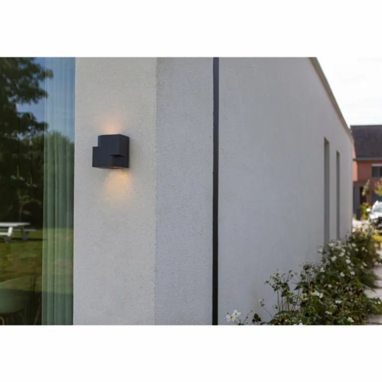 Applique murale d'extérieur Lutec Marbo Anthracite, 2 lumières