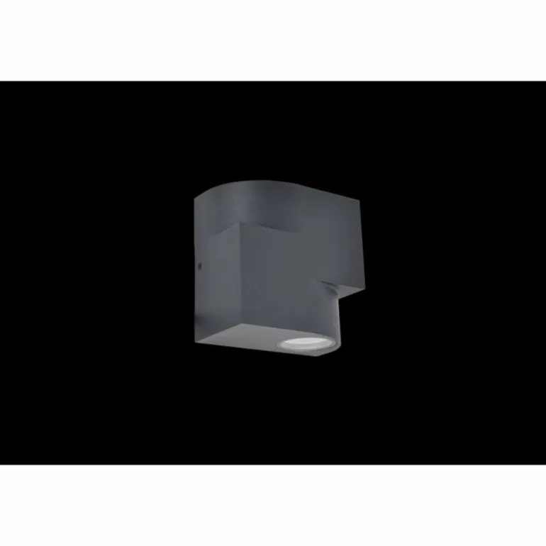 Applique murale d'extérieur Lutec Marbo Anthracite, 2 lumières