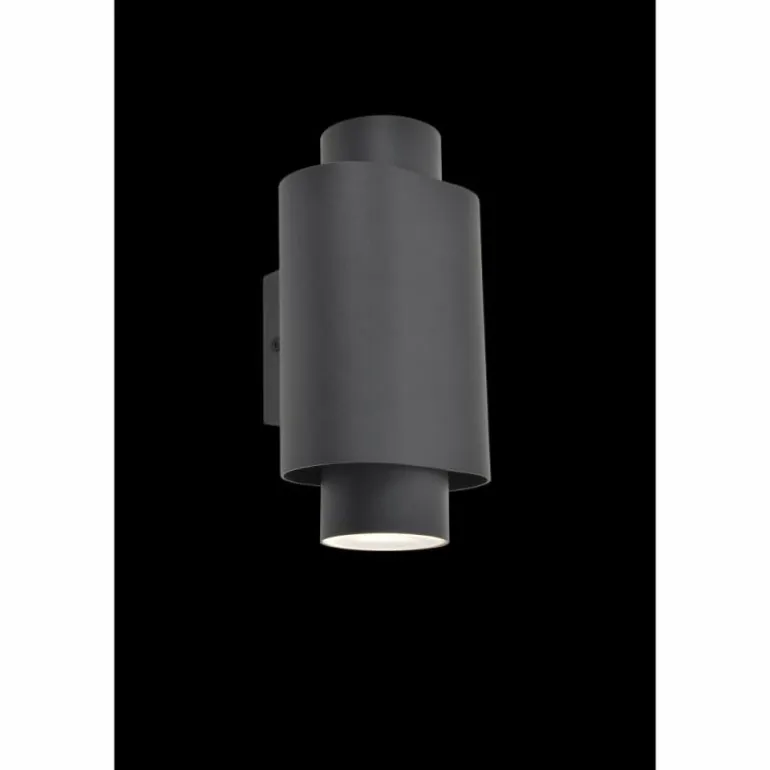 Applique murale d'extérieur Lutec Cypres Anthracite, 2 lumières