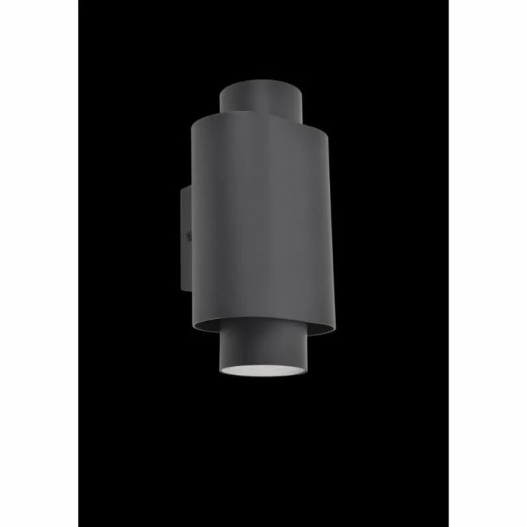 Applique murale d'extérieur Lutec Cypres Anthracite, 2 lumières
