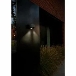Applique murale d'extérieur Lutec Cypres Anthracite, 2 lumières