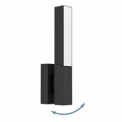 Applique murale d'extérieur Eglo UGENTO LED Noir, 2 lumières