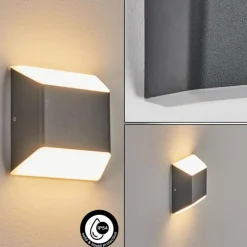 Applique murale d'extérieur Yobo LED Anthracite, 1 lumière