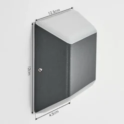 Applique murale d'extérieur Yobo LED Anthracite, 1 lumière