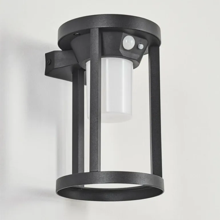 Applique murale d'extérieur Lokpano LED Noir, 1 lumière, Détecteur de mouvement, Changeur de couleurs
