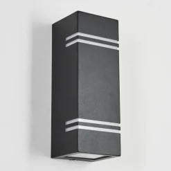 Applique murale d'extérieur Fokpo LED Noir, 1 lumière