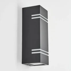 Applique murale d'extérieur Fokpo LED Noir, 1 lumière