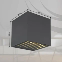 Applique murale d'extérieur Globo ILLI LED Anthracite, 1 lumière