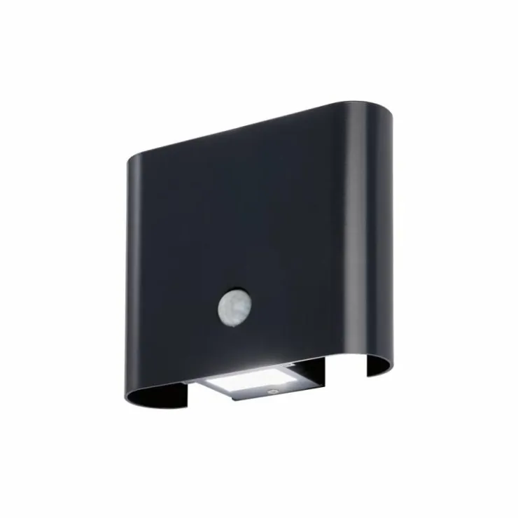 FHL easy Éclairage Led|Applique murale d'extérieur Magnetics LED Noir, 2 lumières, Détecteur de mouvement