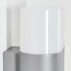 Applique murale d'extérieur Belerda LED Gris, 2 lumières, Détecteur de mouvement