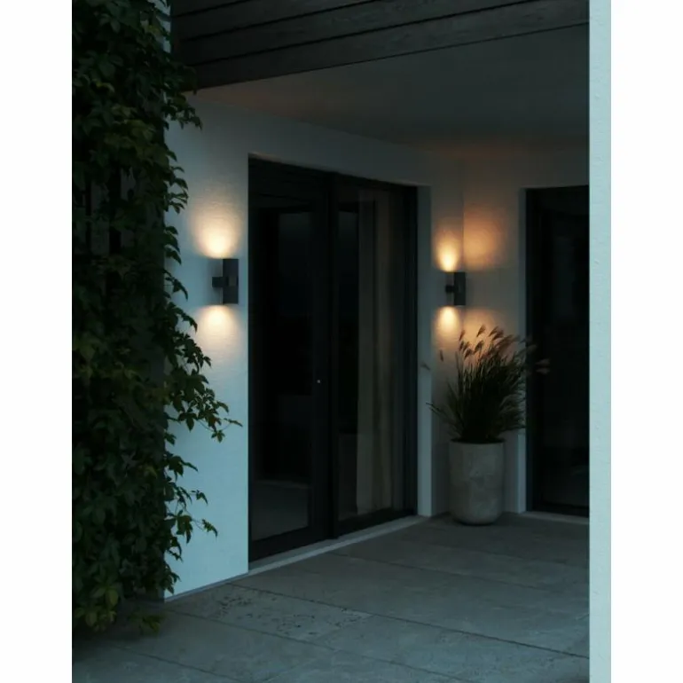 Applique murale d'extérieur Nordlux KYKLOP Noir, 2 lumières