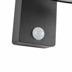 Applique murale d'extérieur Nordlux JUSTINA LED Anthracite, 1 lumière, Détecteur de mouvement