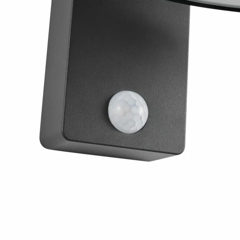 Applique murale d'extérieur Nordlux JUSTINA LED Anthracite, 1 lumière, Détecteur de mouvement