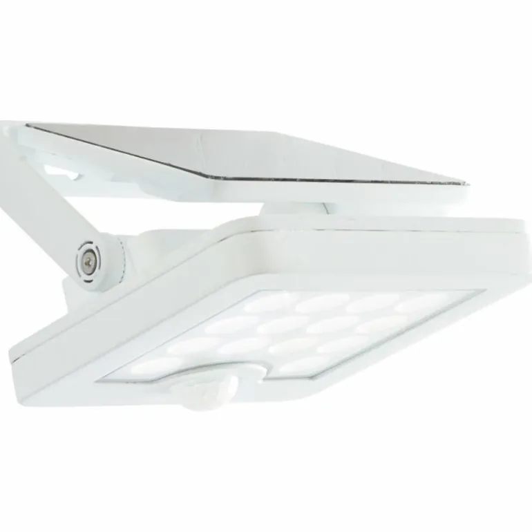 Applique murale d'extérieur Brilliant Luton LED Blanc, 1 lumière, Détecteur de mouvement