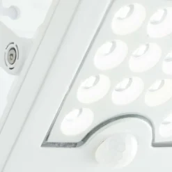 Applique murale d'extérieur Brilliant Luton LED Blanc, 1 lumière, Détecteur de mouvement