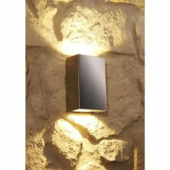 Applique murale d'extérieur LCD LED Acier inoxydable, 2 lumières
