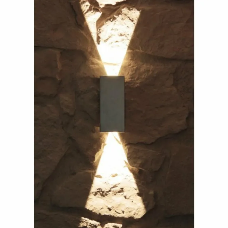 Applique murale d'extérieur Konstsmide CREMONA LED Acier inoxydable, 2 lumières
