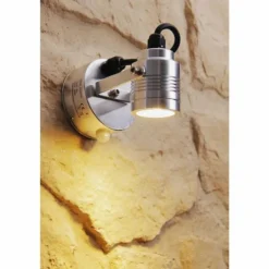 Applique murale d'extérieur Konstsmide Monza LED Aluminium, Acier inoxydable, 3 lumières, Détecteur de mouvement