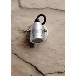 Applique murale d'extérieur Konstsmide Monza LED Aluminium, Acier inoxydable, 3 lumières, Détecteur de mouvement