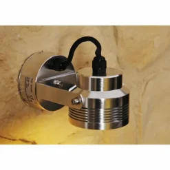 Applique murale d'extérieur Konstsmide Monza LED Aluminium, Acier inoxydable, 6 lumières, Détecteur de mouvement