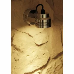 Applique murale d'extérieur Konstsmide Monza LED Aluminium, Acier inoxydable, 6 lumières, Détecteur de mouvement