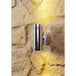 Applique murale d'extérieur Konstsmide Monza LED Aluminium, Acier inoxydable, 6 lumières