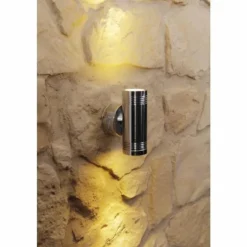 Applique murale d'extérieur Konstsmide Monza LED Aluminium, Acier inoxydable, 6 lumières