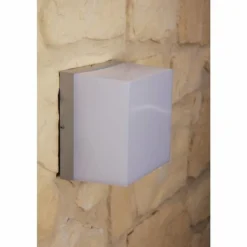 Applique murale d'extérieur Konstsmide SANREO Acier inoxydable, Gris, Blanc, 1 lumière