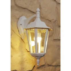 Applique murale d'extérieur Konstsmide FIRENZE Transparent, Blanc, 1 lumière